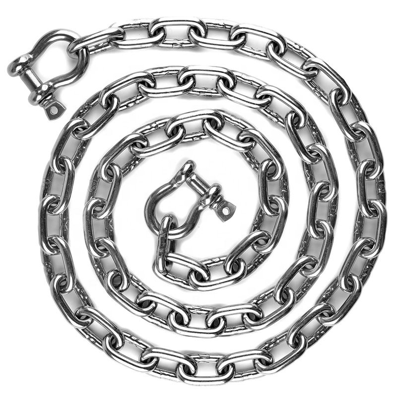 FULE Iso Certification Grade 3 Stud Link Boat 316 Stainless Steel Marine Ship With for Ships U2 Anchor Chain