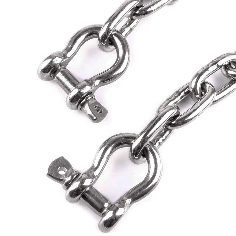 FULE Iso Certification Grade 3 Stud Link Boat 316 Stainless Steel Marine Ship With for Ships U2 Anchor Chain