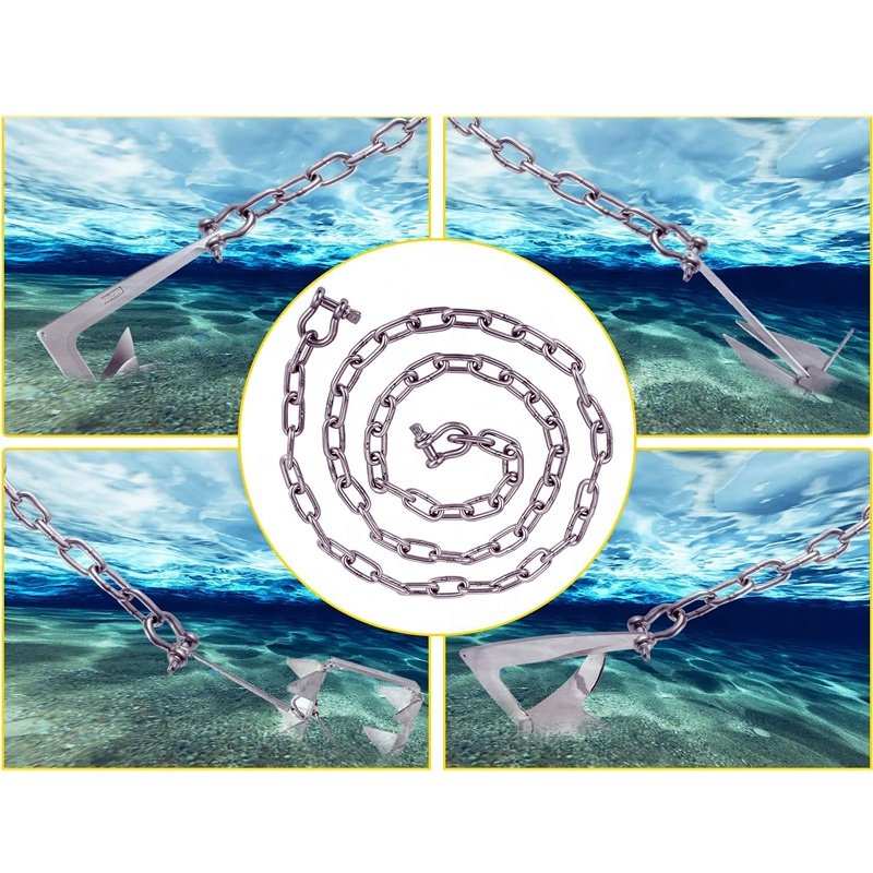 FULE Iso Certification Grade 3 Stud Link Boat 316 Stainless Steel Marine Ship With for Ships U2 Anchor Chain