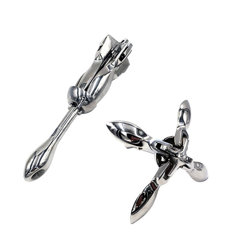 1,5 3kg Stainless Steel 316 Yacht Boat Anchor Accessories Marine Hardware Folding Boat Anchor