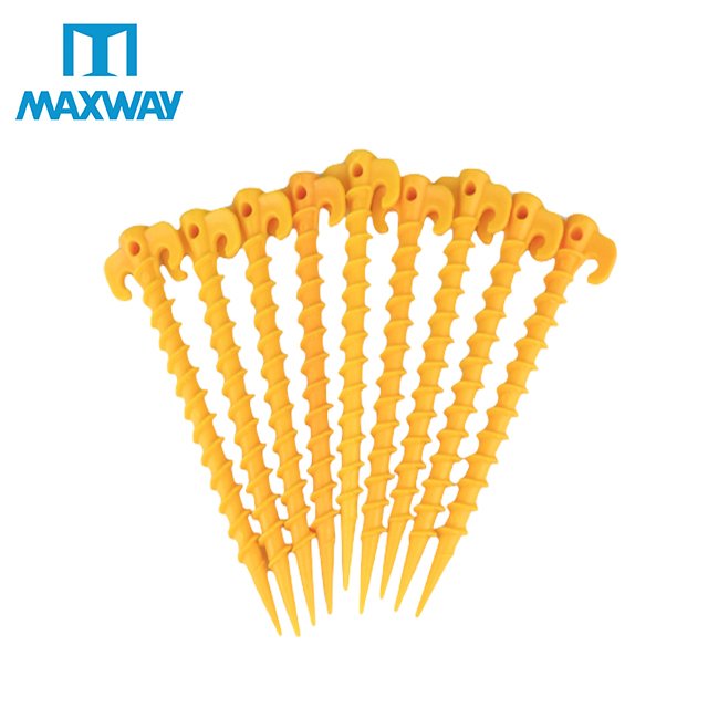 Plastic Tent Hook Stakes Camping Tents Accessories Ground Support Nails Peg Screw Anchor Shelter