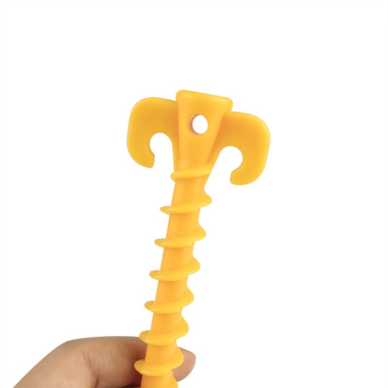 Plastic Tent Hook Stakes Camping Tents Accessories Ground Support Nails Peg Screw Anchor Shelter