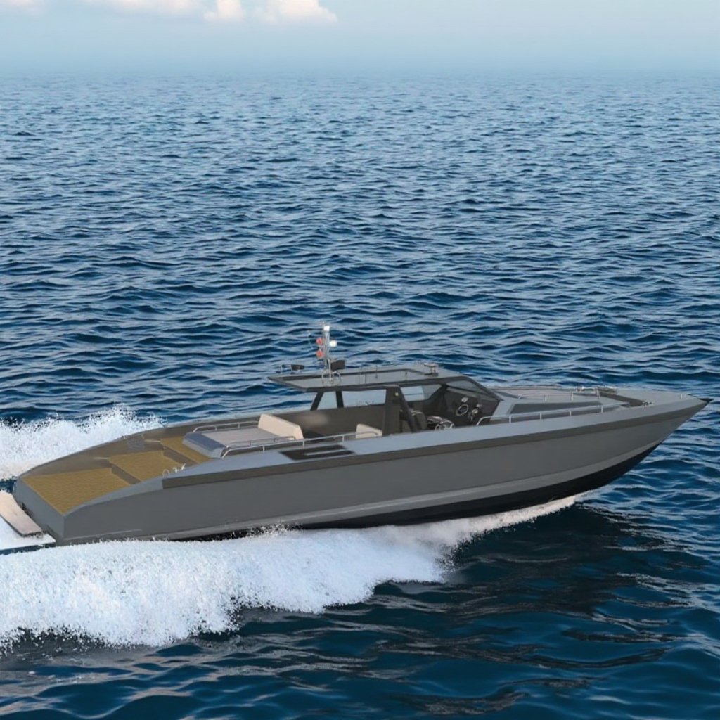 YCME-50 Luxury 50ft Ultra-High-Speed Aluminum Yacht DNV 5083 Marine Grade 100 Knots High-End Product Fishing Leisure Outboard