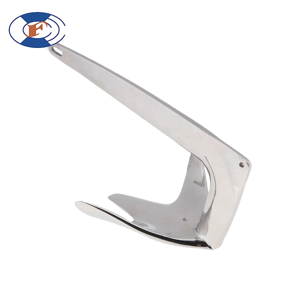 HF Qualified 50kg Stainless Steel Bruce Anchor Zinc Plated Folding Boat Anchor