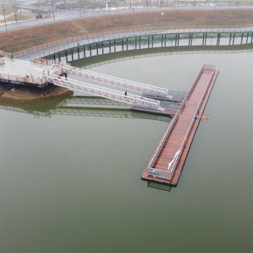Floating Bridge Hot Sale Ship Gangway Float Aluminum Boat Docks Aluminum Pontoon Deck