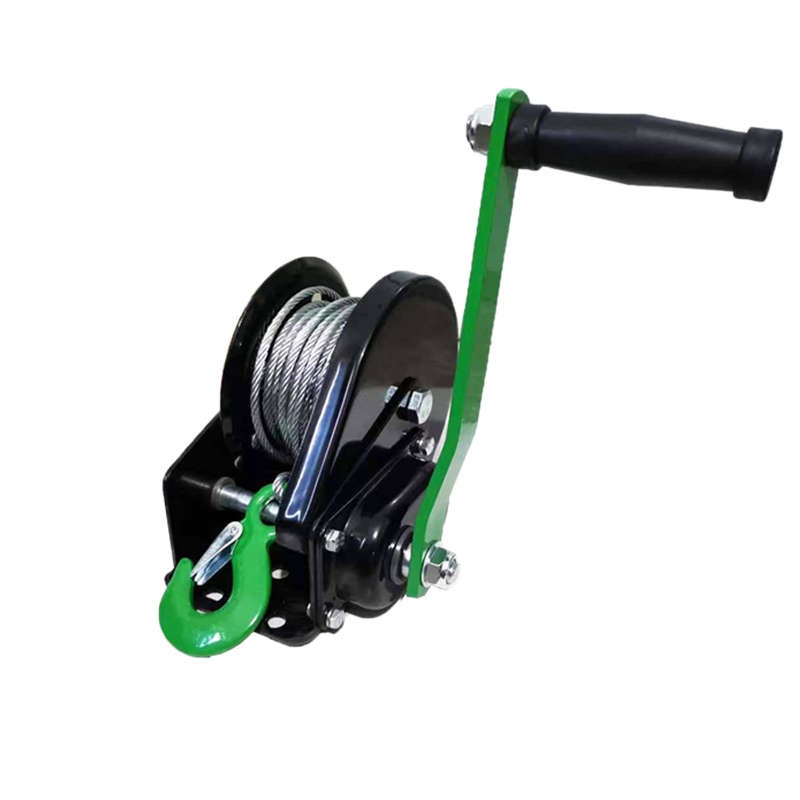 High Quality Light Weight Boat Trailer Hand Winch 1200lbs Small Lifting Hand Winch with Brake