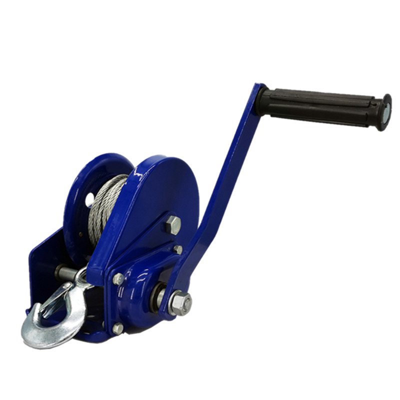 High Quality Light Weight Boat Trailer Hand Winch 1200lbs Small Lifting Hand Winch with Brake