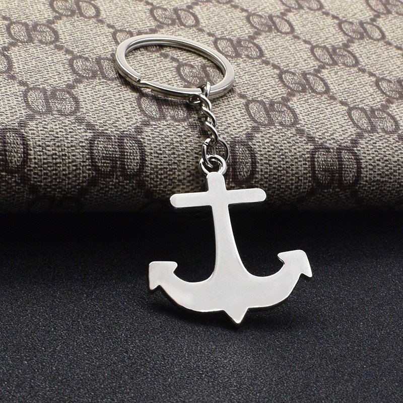 Mexico Custom Vallarta City Name Keyring Life Ring Summer Design Souvenir Charms Anchor Keychain Metal