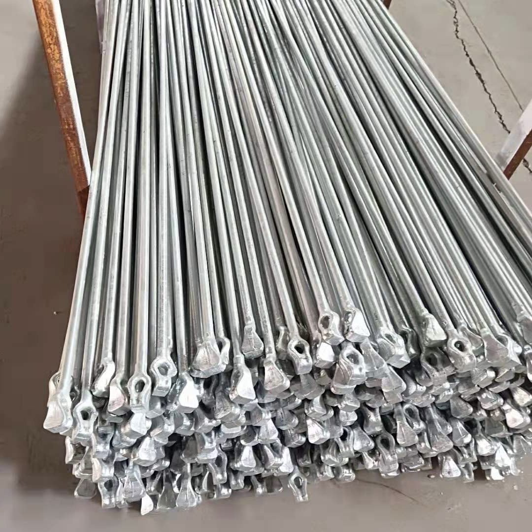 Ground Bolt Hot Dip Galvanized Carbon Steel Stay Rod With Plate Ground Anchor