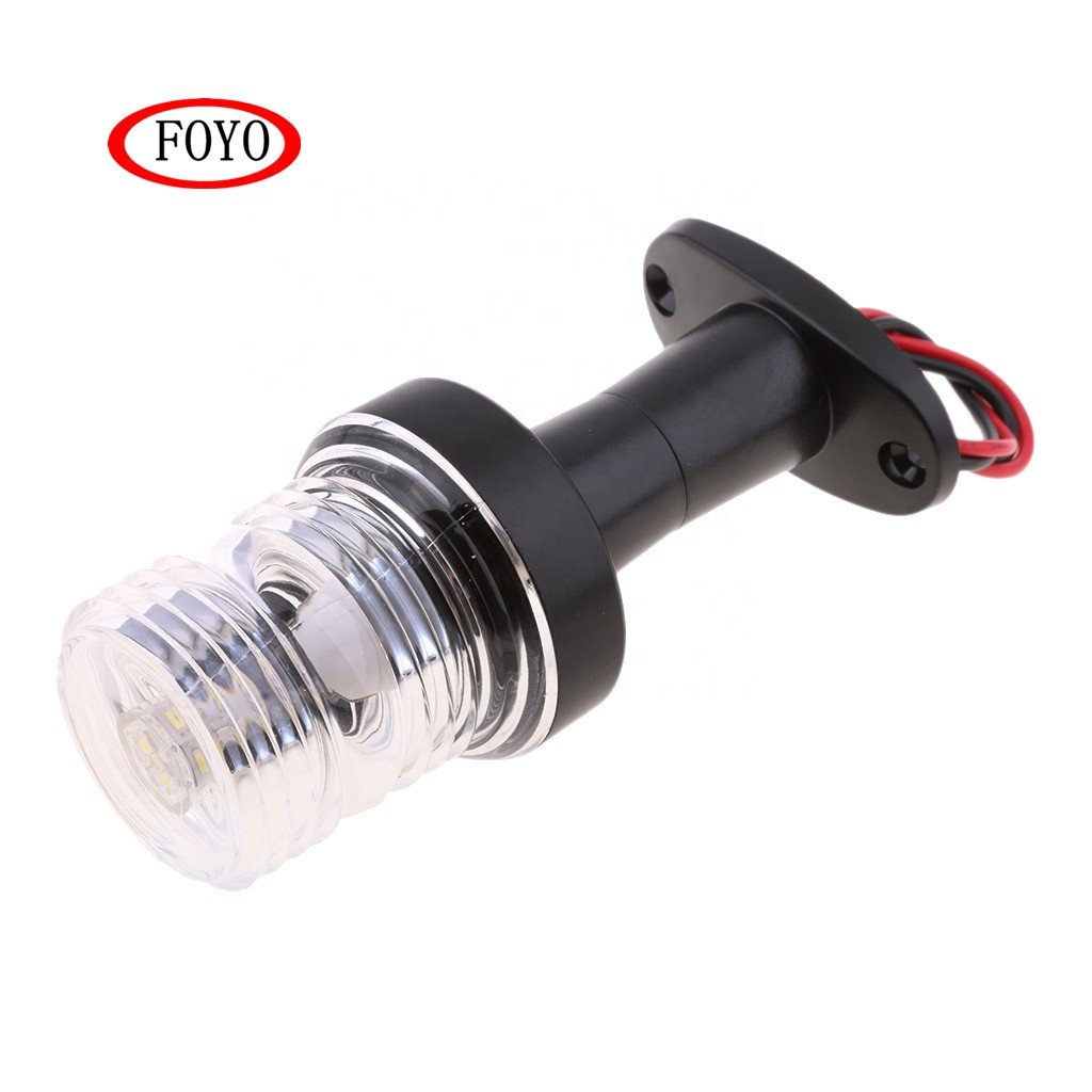 Foyo Marine Navigation Anchor Lights Stern Lamp All Round 360 Degree White LED for Boat Yacht Replacement Parts