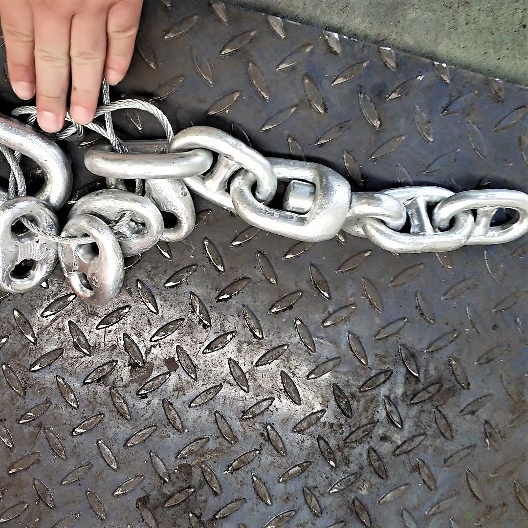 Anchor Chian Manufacturer CCS ABS BV Cert HDG Flash Welded Marine Boat Mooring Chains