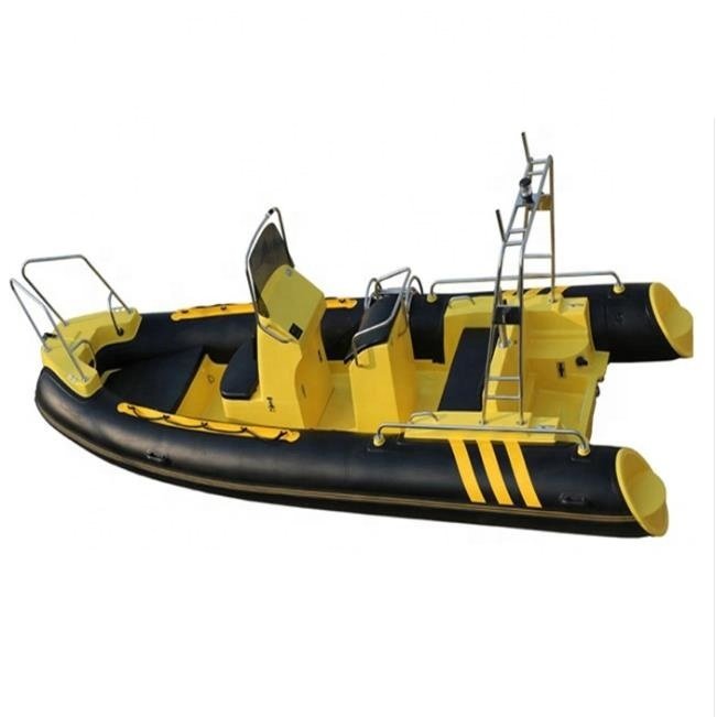 2023 Luxury RIB Boat Durable Fiberglass Bottom Rib Boat Semi Rigid Racing Boat
