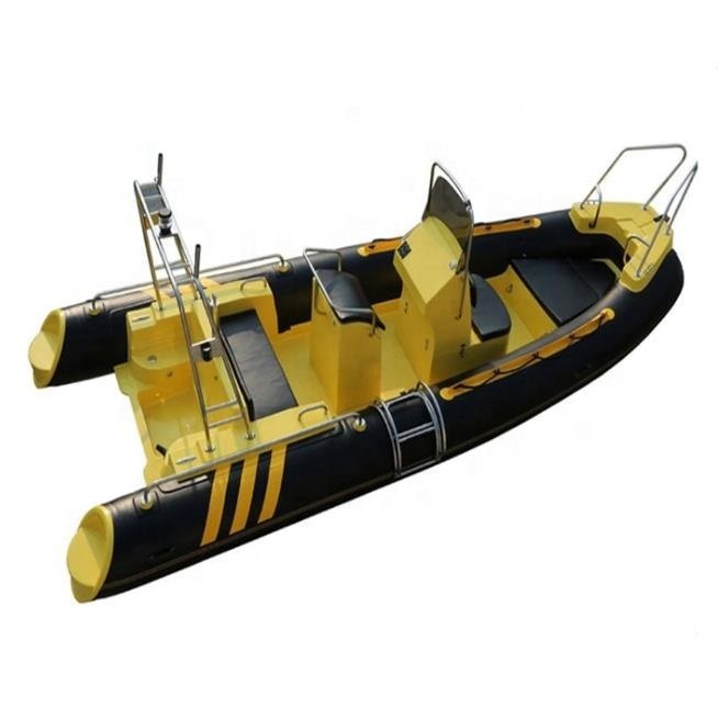 2023 Luxury RIB Boat Durable Fiberglass Bottom Rib Boat Semi Rigid Racing Boat