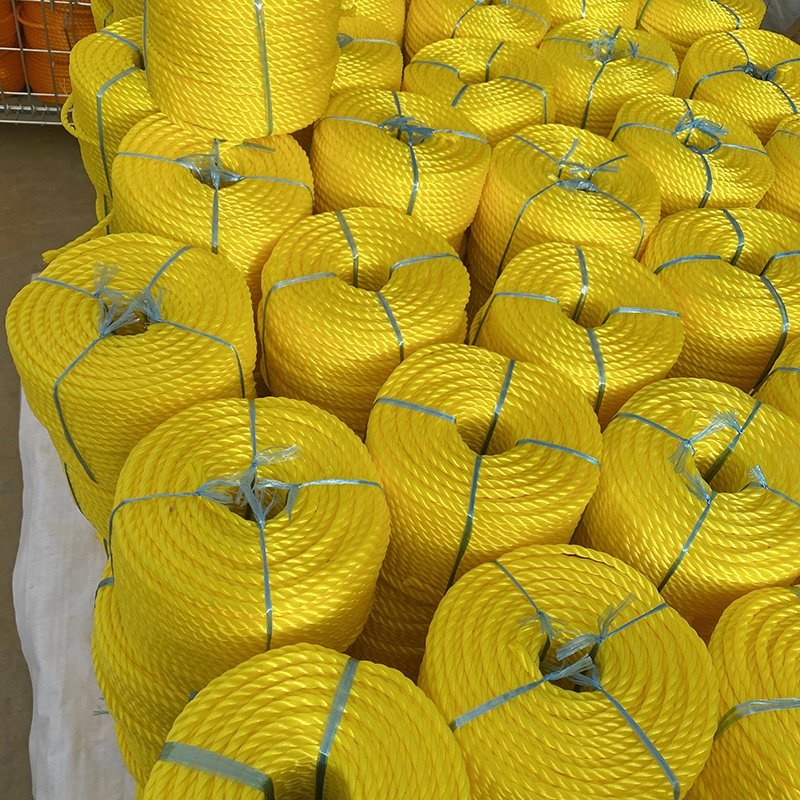 Hot Selling 3-Strand Twist Polyethylene Plastic Twine Nylon Fishing PE Twine PP Rope for Boat Towing Packaged in Coils