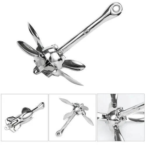 Mirror Polished Stainless Steel Marine Anchor for Boat Forged Cast Boat Anchor