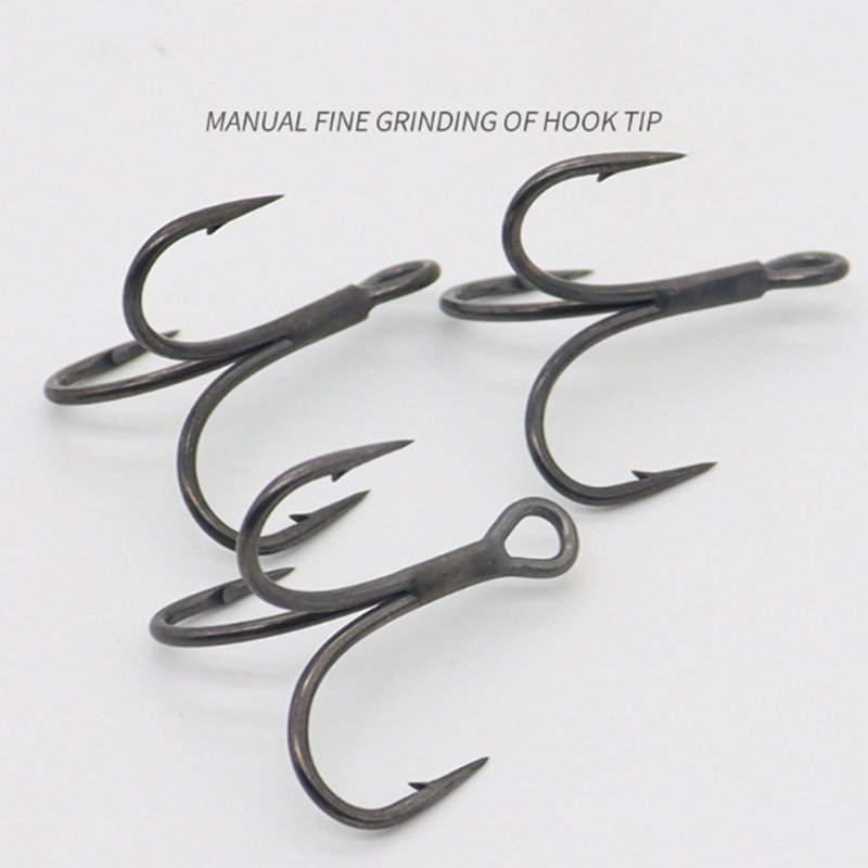 Luya High Carbon Steel Three-Main-Hook Treble Anchors Big Anchor Barb Three-Fork Three-Claw Hook River Fishing