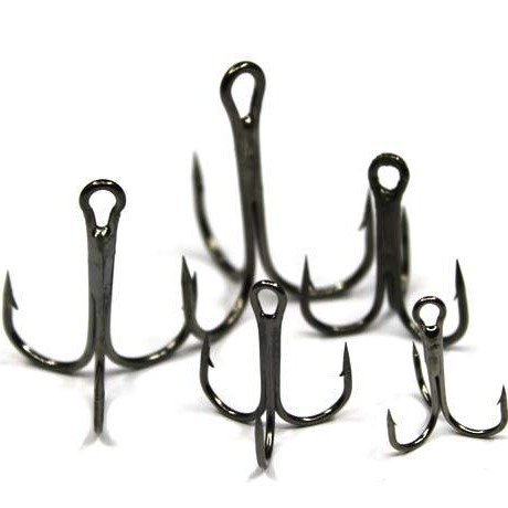 Luya High Carbon Steel Three-Main-Hook Treble Anchors Big Anchor Barb Three-Fork Three-Claw Hook River Fishing