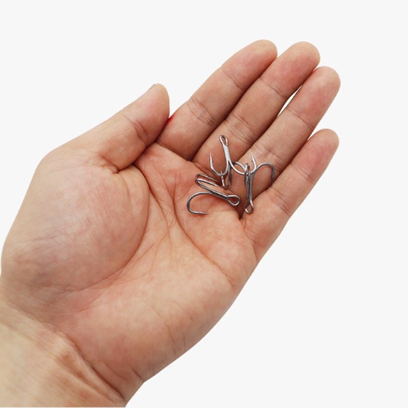 Luya High Carbon Steel Three-Main-Hook Treble Anchors Big Anchor Barb Three-Fork Three-Claw Hook River Fishing
