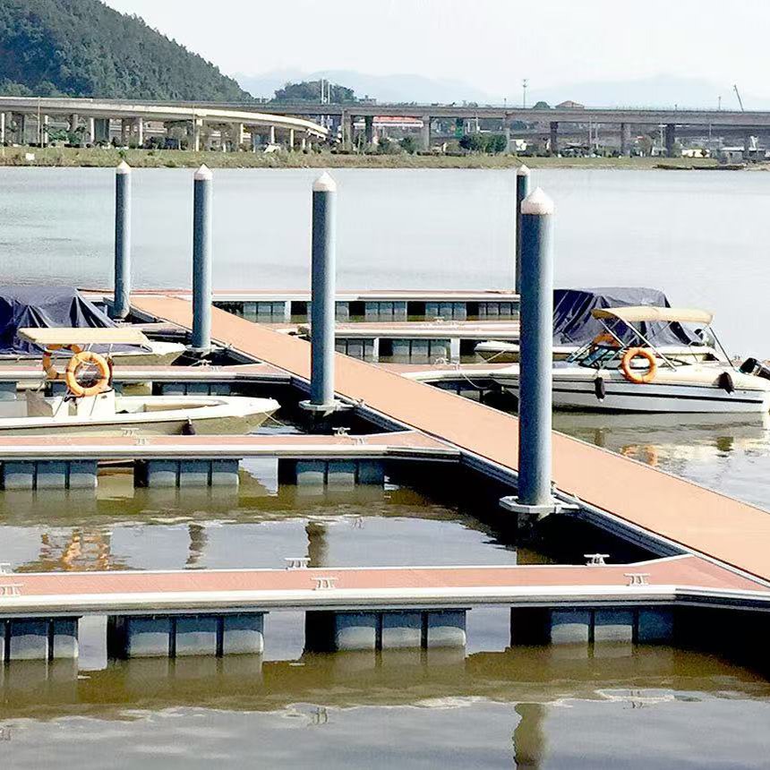Custom Design Floating Dock System Aluminum Frame Walkway Pontoon Bridge Floating Jetty