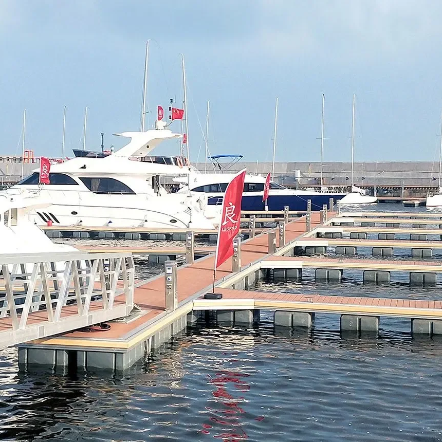 Custom Design Floating Dock System Aluminum Frame Walkway Pontoon Bridge Floating Jetty