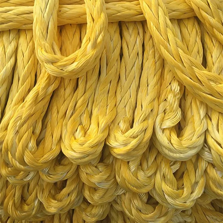 Factory Price 12 Strands Braided UHMWPE Synthetic Marine Mooring Rope Winch Line for Boat, ATV, SUV