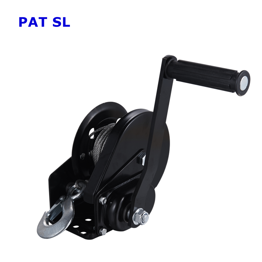 High Quality 1200lbs Automatic Brake Manual Hand Winch With Friction Brake Vertical Lifting Trailer Winch Tripod Winch