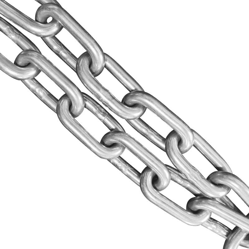 Zinc Plated Galvanized Short Link Chain DIN 5685 766 Link Chain