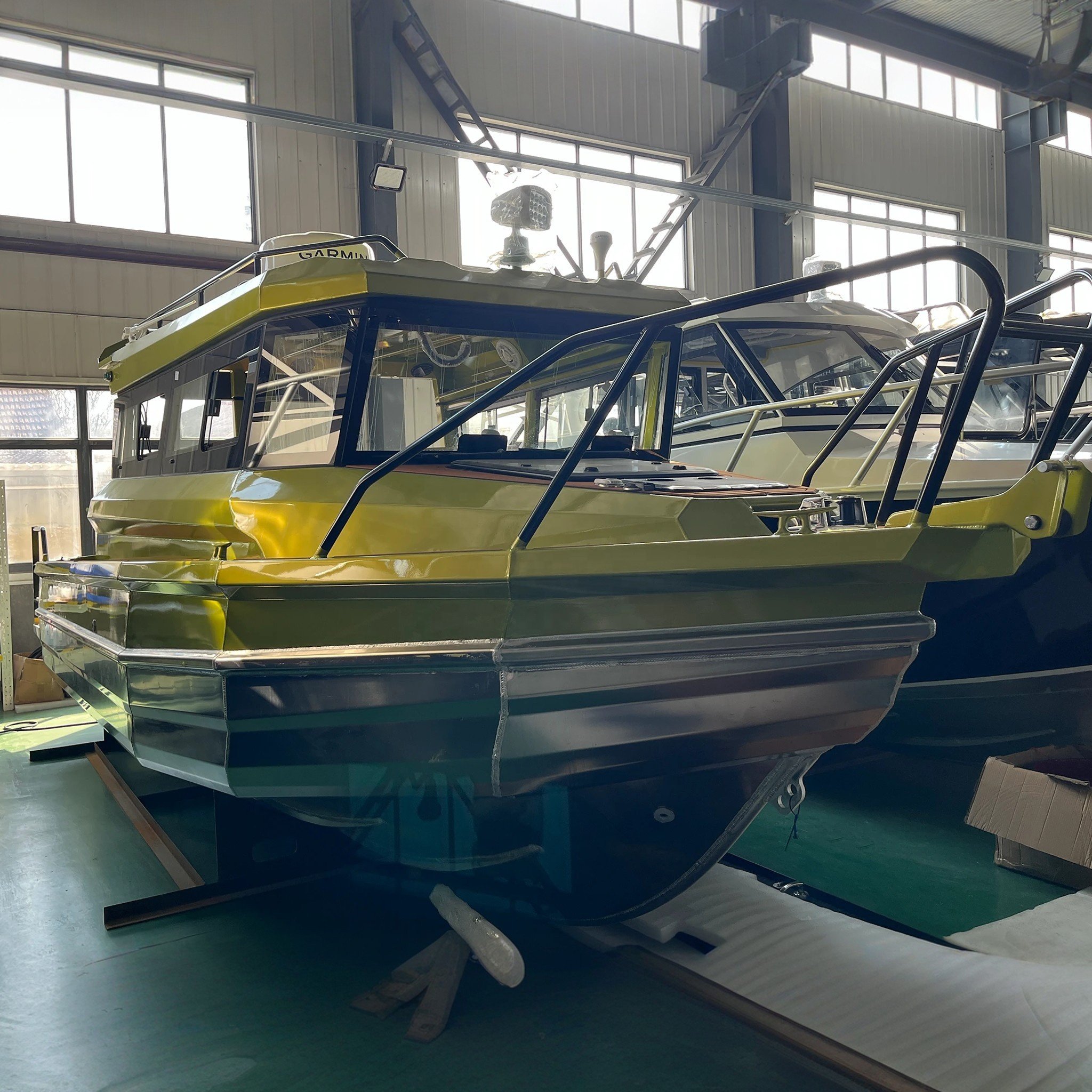 Gospel Aluminum Aluminium Cabin Fishing Yacht Luxury Boat Fishing 7.5m with Cabin for Sale