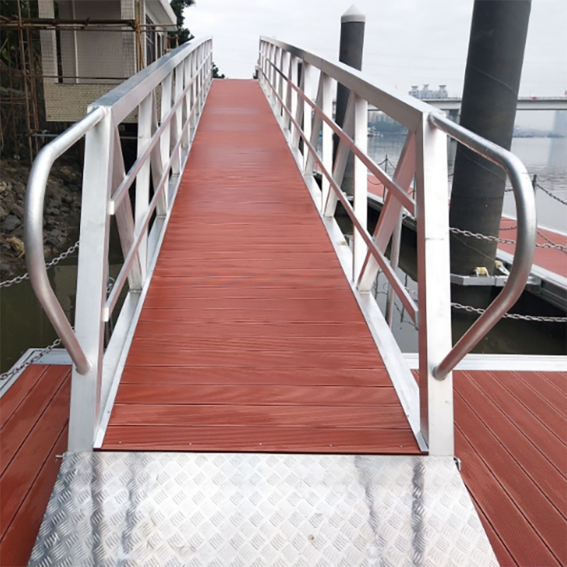 Quality Strong Marine Grade Aluminum Structure Gangway with Handrail
