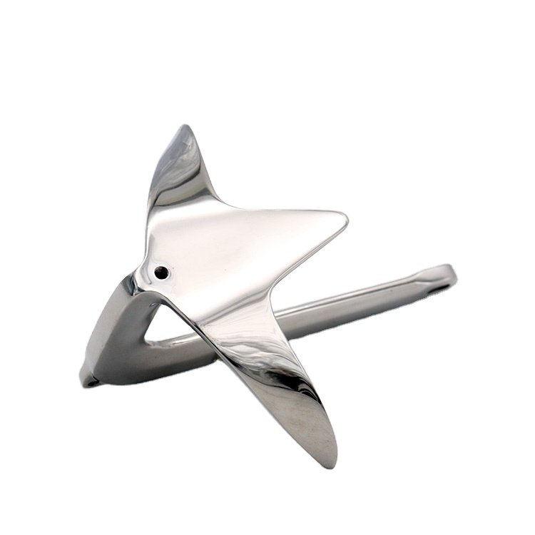 Hot Sale Marine Grade Stainless Steel Boat Anchor Bruce Anchor 2 kg for Yacht Fitting