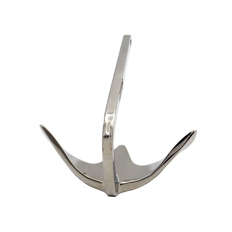 Hot Sale Marine Grade Stainless Steel Boat Anchor Bruce Anchor 2 kg for Yacht Fitting