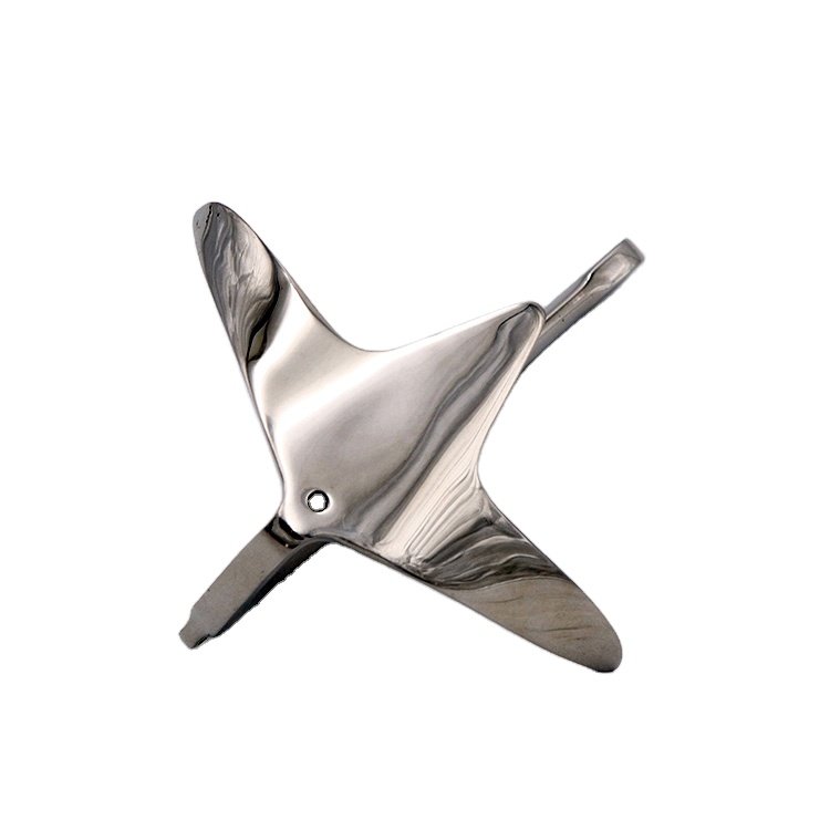 Hot Sale Marine Grade Stainless Steel Boat Anchor Bruce Anchor 2 kg for Yacht Fitting