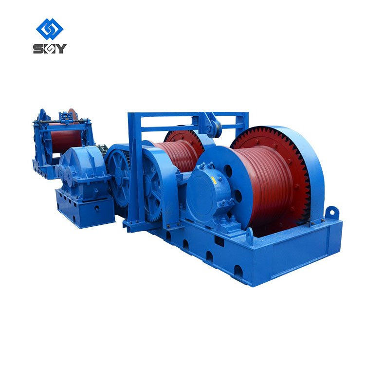Heavy Duty Boat Anchor Winch Hydraulic Electric Anchor Winch 5 Tons Double Drum Motor Power Pulling Winch
