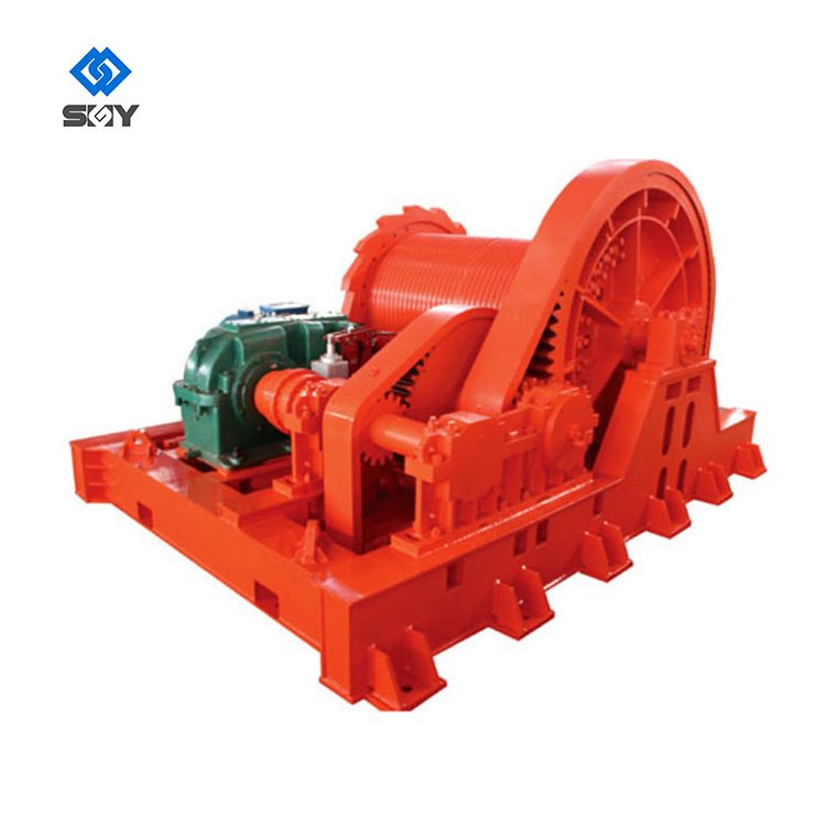 Heavy Duty Boat Anchor Winch Hydraulic Electric Anchor Winch 5 Tons Double Drum Motor Power Pulling Winch