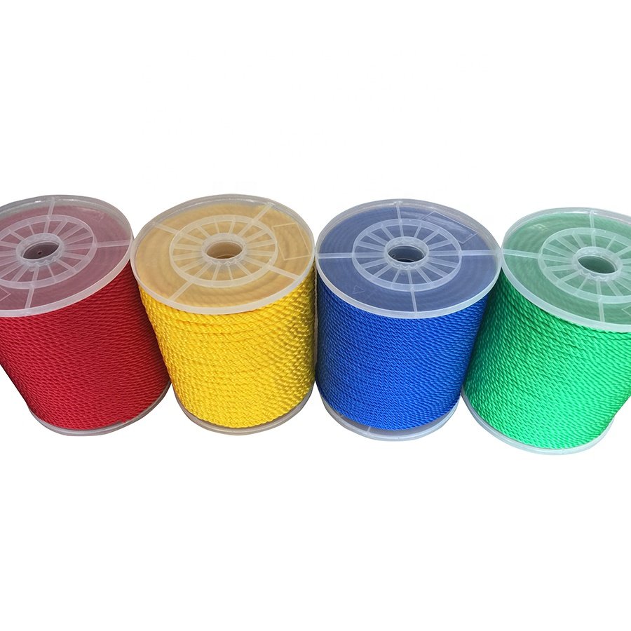 Manufacturer Supply Plastic Fiber Line Polypropylene Twisted Twine PP PE Marine Packaging Rope for Boat and Agriculture
