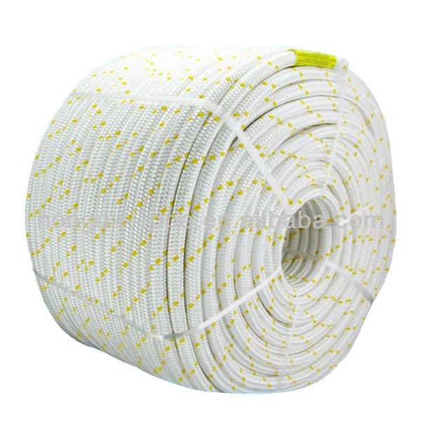 12mm/16mm Colorful Double Braided Polyester Marine Yachting Sailling Rope for Anchor Line/Dock Line Rope Hot Sale