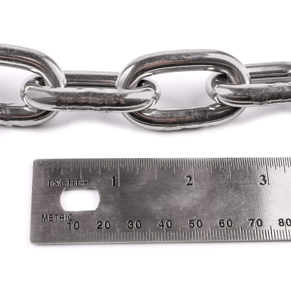316 Stainless Steel 5/16" Boat Anchor Chain With 3/8" Anti-Off Shackles Marine Grade
