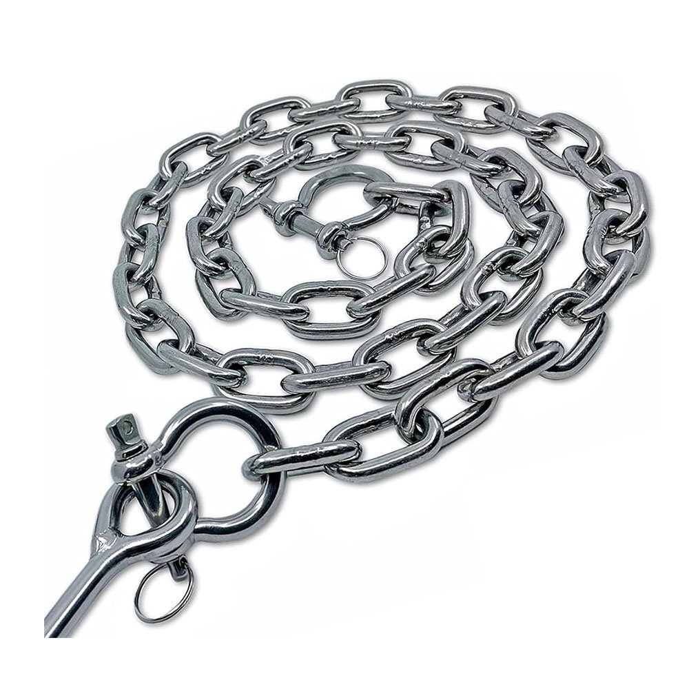 316 Stainless Steel 5/16" Boat Anchor Chain With 3/8" Anti-Off Shackles Marine Grade