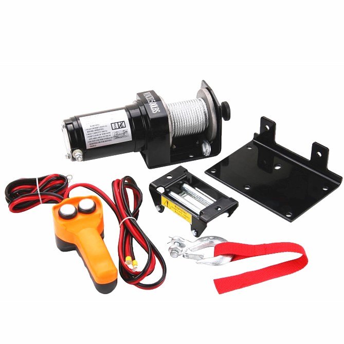 off Road Winch Mini 12v Power Electric Winch with 3500 Lbs Motor