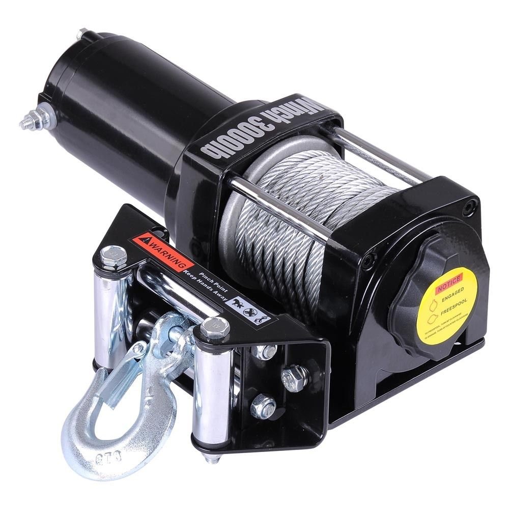 off Road Winch Mini 12v Power Electric Winch with 3500 Lbs Motor