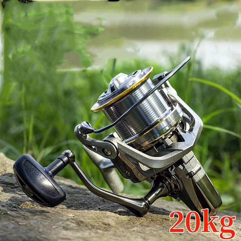 Wholesale Chinese 8000-14000 20kgmax Drag All-metal Spinning Long-distance Anchor Sea Rod Wheel Bait Casting Fishing Reel