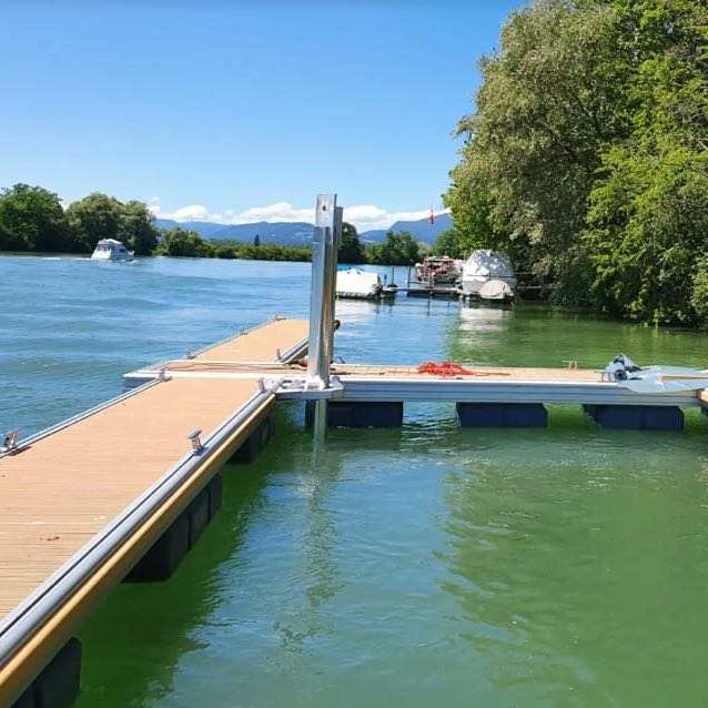New Stable Pontoon Bridge Sea Aluminum Floating Docks Pier Water Systems Aluminum Deck Covers Floats