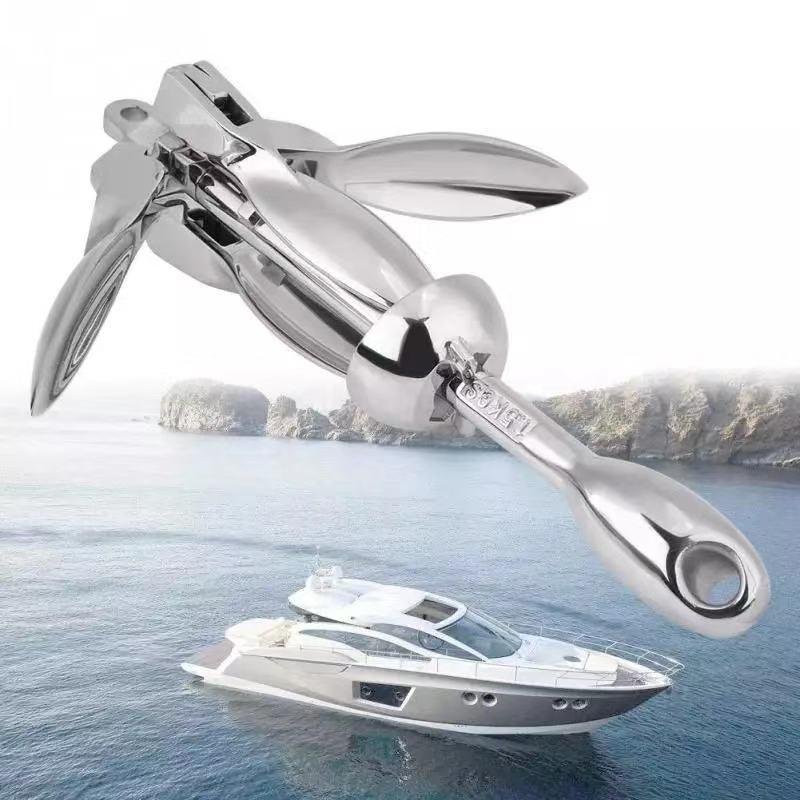 Top Quality Free Fall Stainless Steel 316 Standard Stainless High Polished Boat Anchor