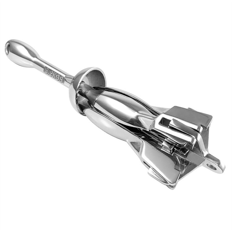 Top Quality Free Fall Stainless Steel 316 Standard Stainless High Polished Boat Anchor