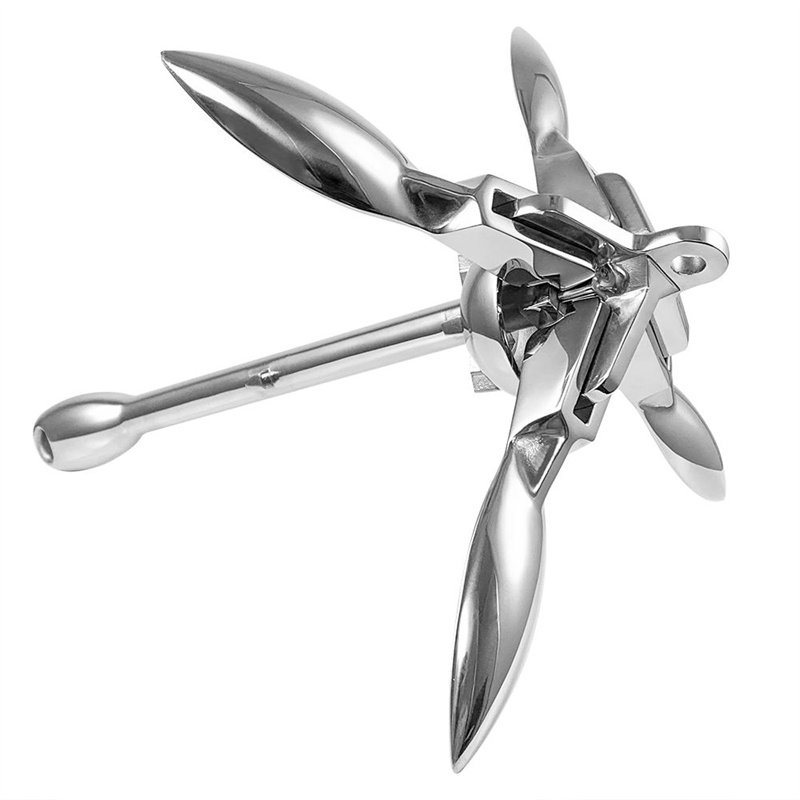Top Quality Free Fall Stainless Steel 316 Standard Stainless High Polished Boat Anchor