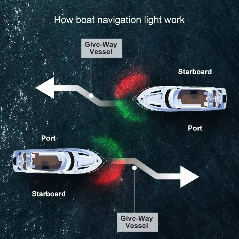 All-Around 12V LED Navigation Lamp White Color Yacht Boat Marine Anchor Navigation Light