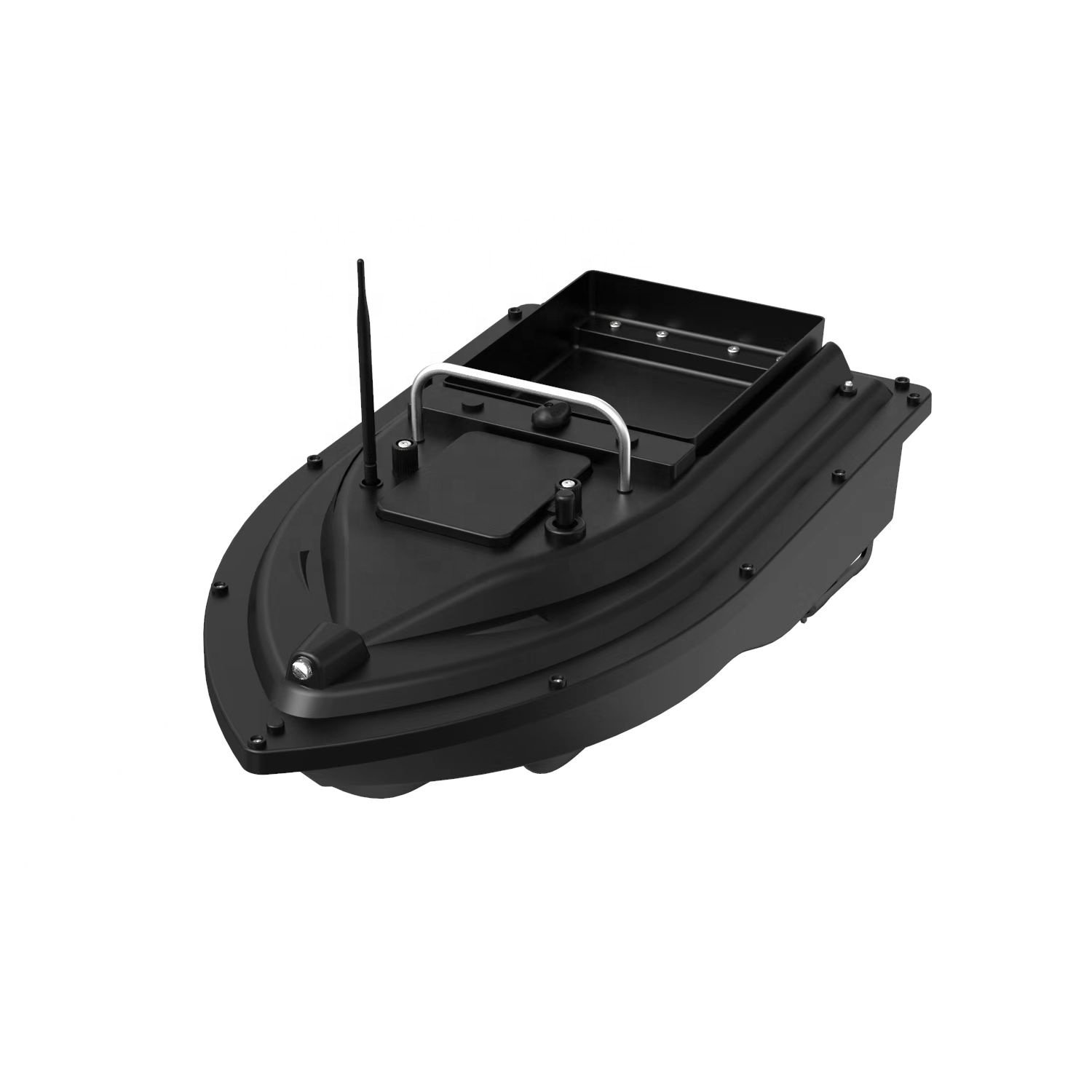 Large Hopper LED Two-hand Remote Control One Key Return GPS RC Fishing Bait Boat Fish Finder Remote Control Bait Boat with GPS