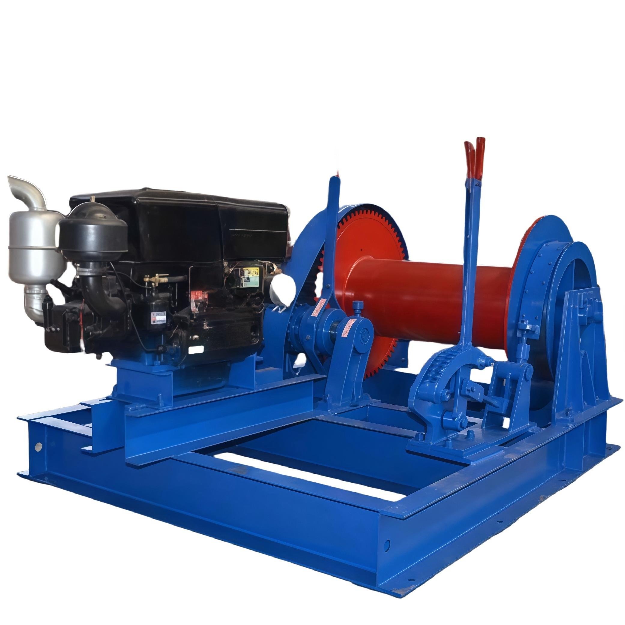 Manual 220V 380V Electric Towing Winch Hoist 20 Ton Diesel Boat Anchor Winch Marine Winch 12V