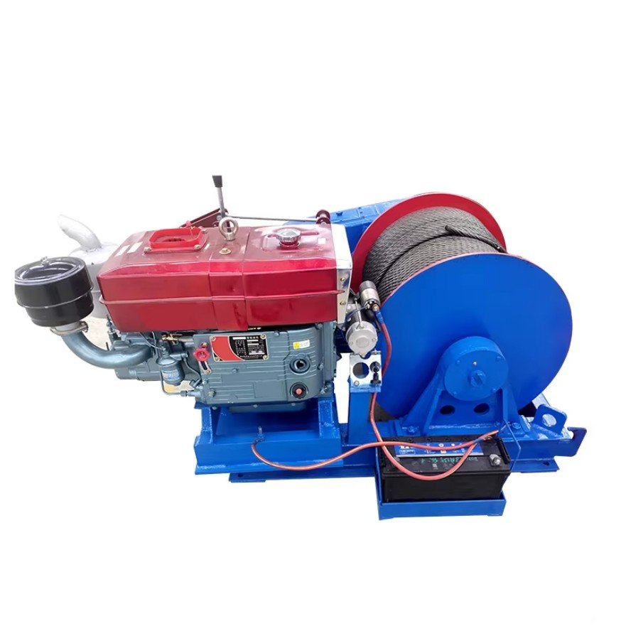 Manual 220V 380V Electric Towing Winch Hoist 20 Ton Diesel Boat Anchor Winch Marine Winch 12V