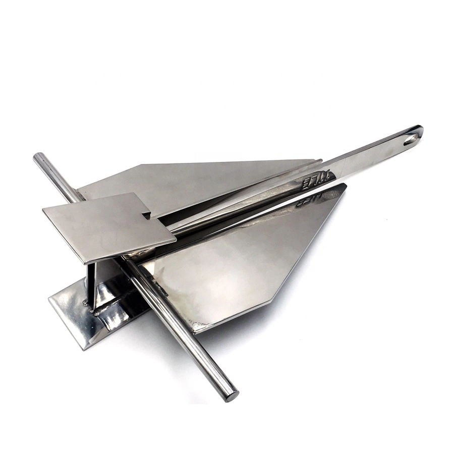 LARIN 15kg 316 Stainless Steel Marine Fluke Anchor Boat Anchors Danforth Anchor for Sale